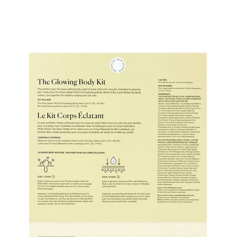 slide 2 of 4, Naturium Glowing Body Holiday Skincare Gift Set - 2pc, 2 ct