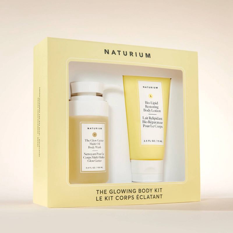 slide 3 of 4, Naturium Glowing Body Holiday Skincare Gift Set - 2pc, 2 ct