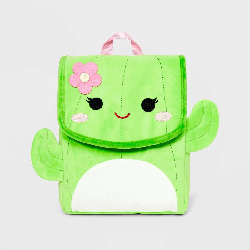 Squishmallows Kids' Squishmallow Cactus 11.6" Flap Backpack - Green | Shipt