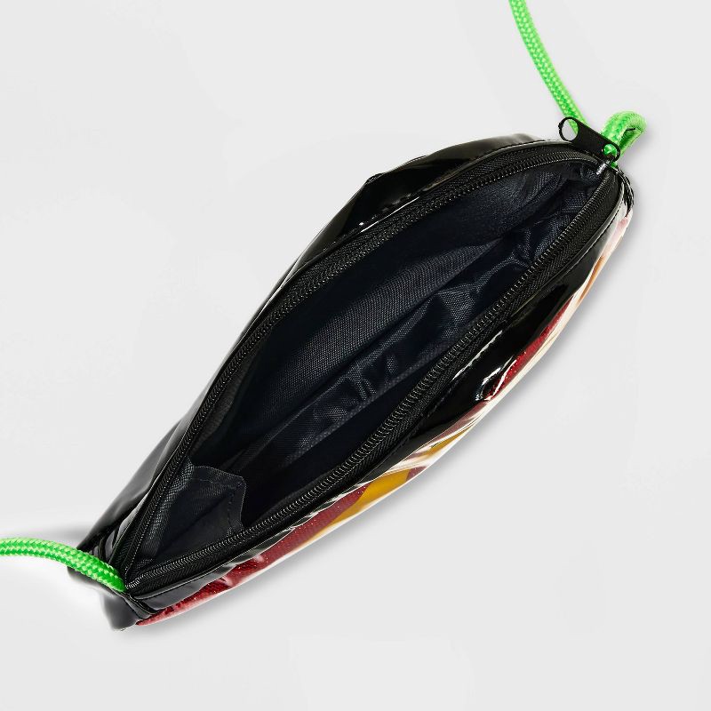 slide 4 of 4, Girls' Teenage Mutant Ninja Turtles Pizza Slice Crossbody Bag - Green/Yellow, 1 ct