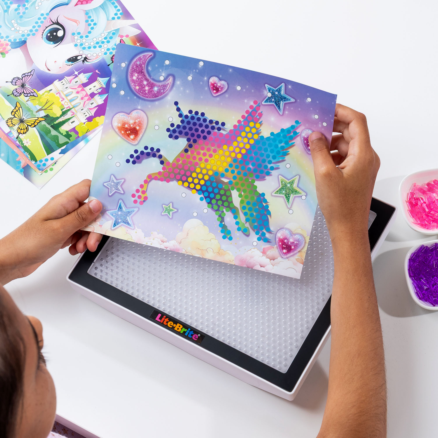 slide 4 of 8, Lite-Brite 6+ HD Grid Translucent Color Pop 1 Each, 1 ct