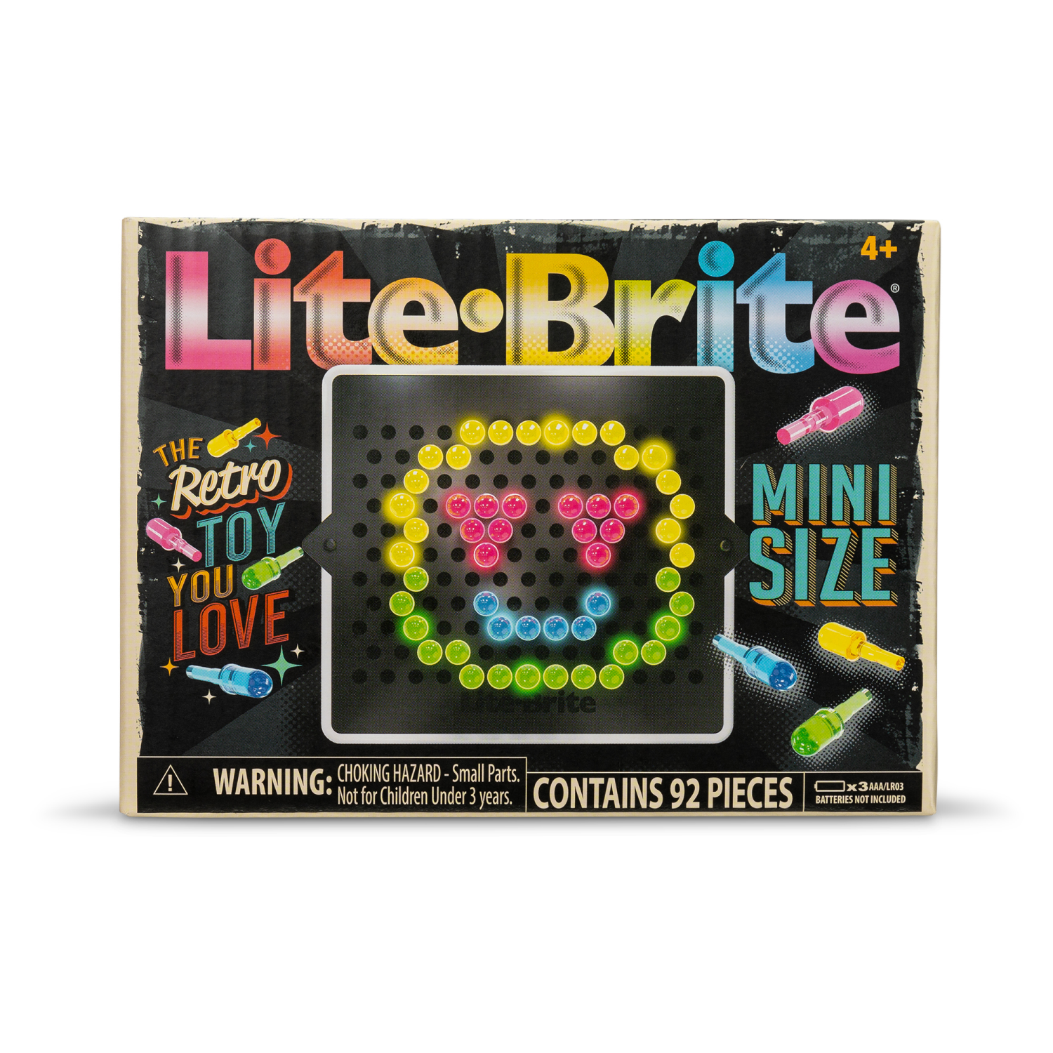 slide 3 of 6, Lite-Brite Mini Retro 85pc, 85 ct