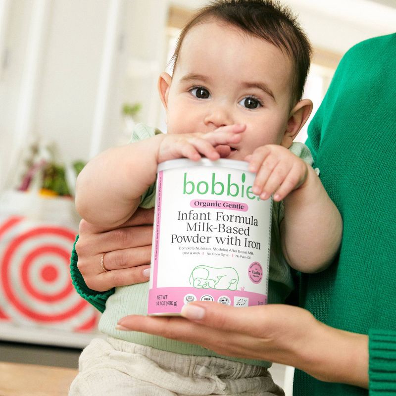 slide 5 of 9, Bobbie Organic Gentle Infant Formula - 14.1oz, 14.1 oz