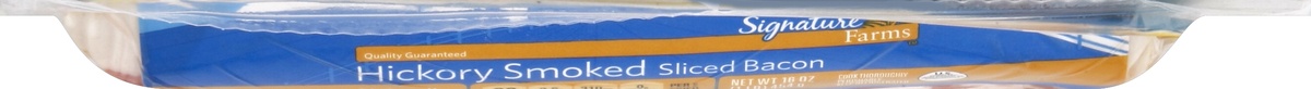 slide 5 of 5, Signature Farms Bacon Sliced Hickory Smoked Thick Cut, 16 oz
