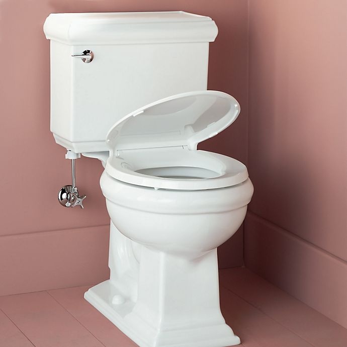 slide 2 of 2, Kohler Cachet Quiet-Close Quick Release Standard Toilet Seat - White, 1 ct