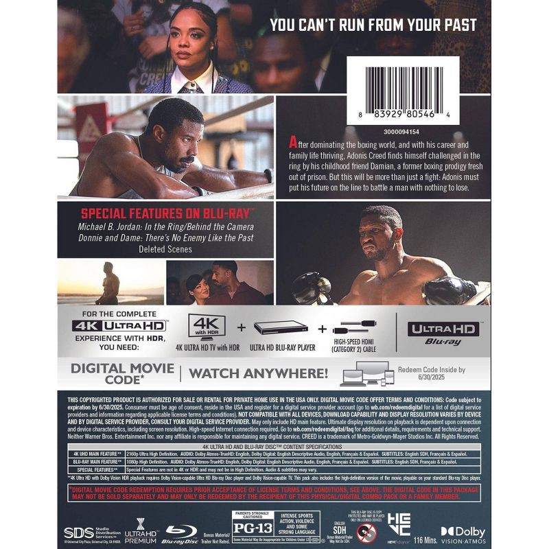 slide 3 of 3, Warner Home Video Creed III (4K/UHD), 1 ct