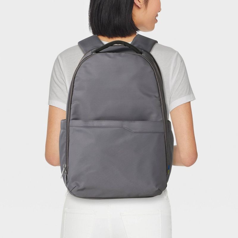 slide 2 of 6, 18.5" Backpack Flat Gray - Open Story™️, 1 ct