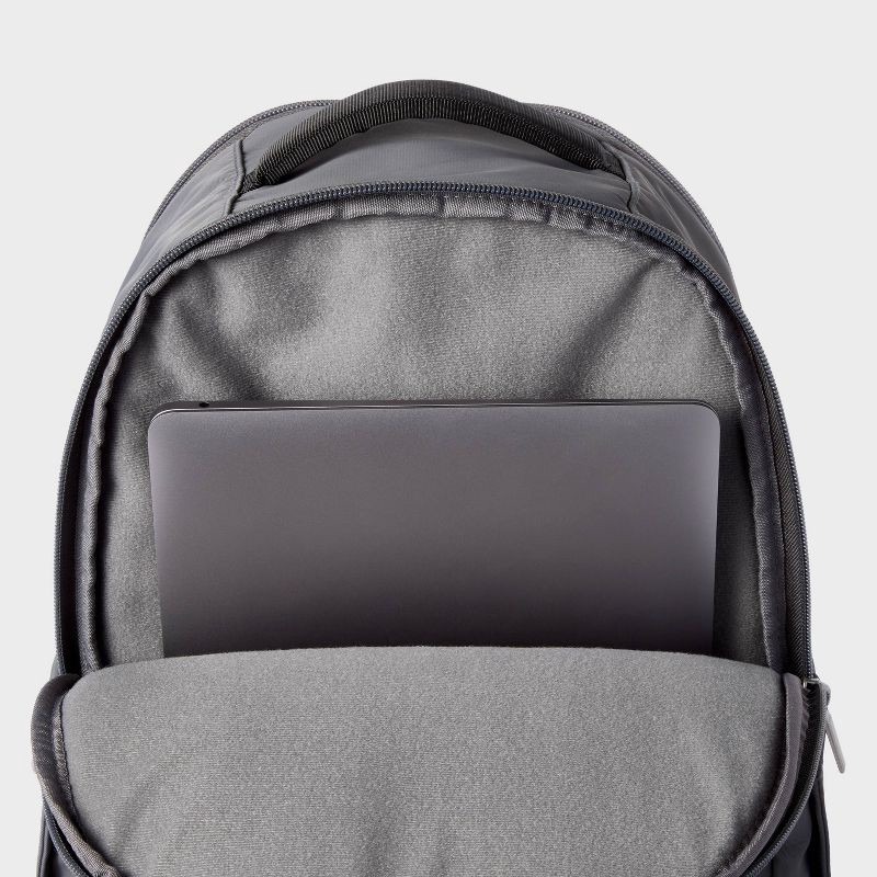 slide 5 of 6, 17.5" Backpack Flat Gray - Open Story™️: Water-Resistant Laptop Bag, 1 ct