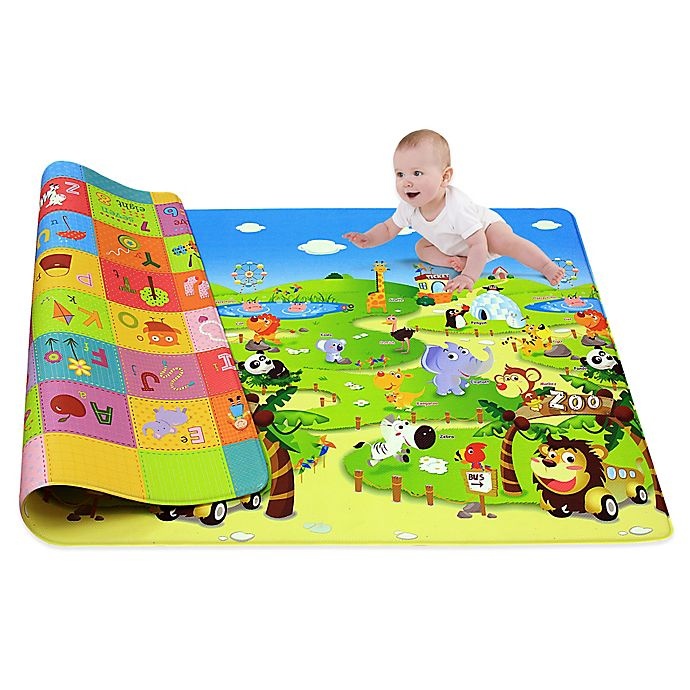 slide 3 of 5, Dwinguler Large Kid's Playmat - Zoo, 1 ct