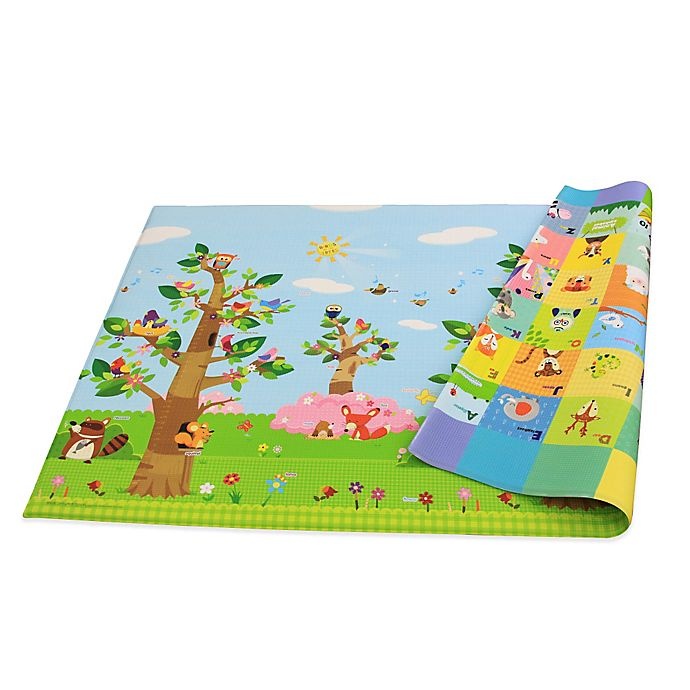 slide 3 of 5, BABY CARE Large Baby Play Mat - Birds - Trees, 1 ct