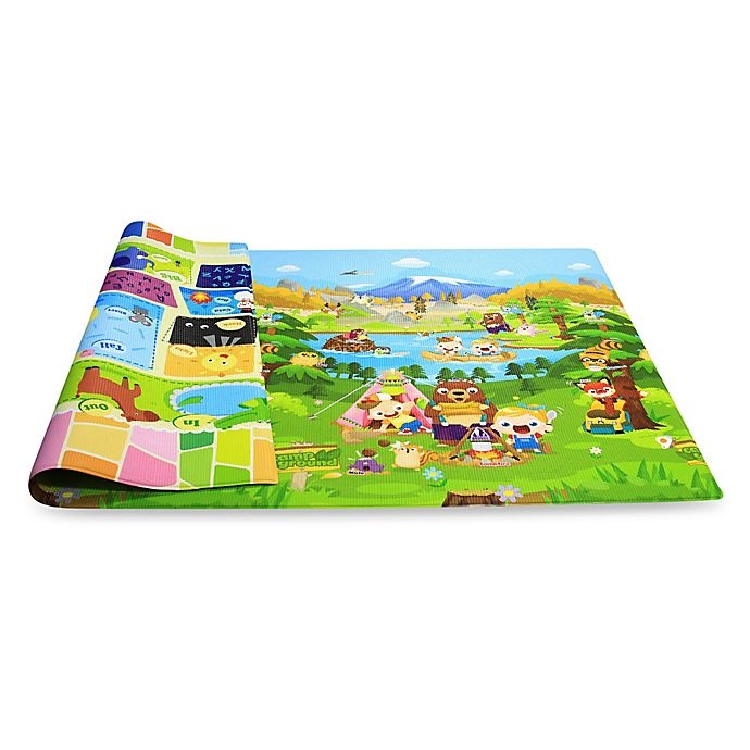 slide 4 of 4, BABY CARE Large Baby Play Mat - Let's Go Camping, 1 ct