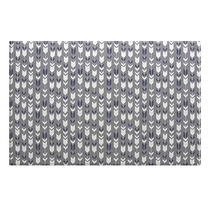 slide 3 of 9, BABY CARE Reversible Arrows and Stars Playmat - Grey, 1 ct
