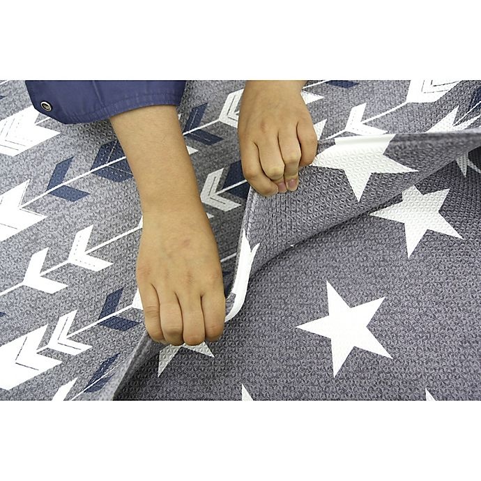 slide 5 of 9, BABY CARE Reversible Arrows and Stars Playmat - Grey, 1 ct