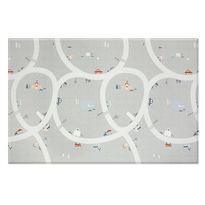 slide 1 of 10, BABY CARE Tiny Ville Play Mat - Grey, 1 ct
