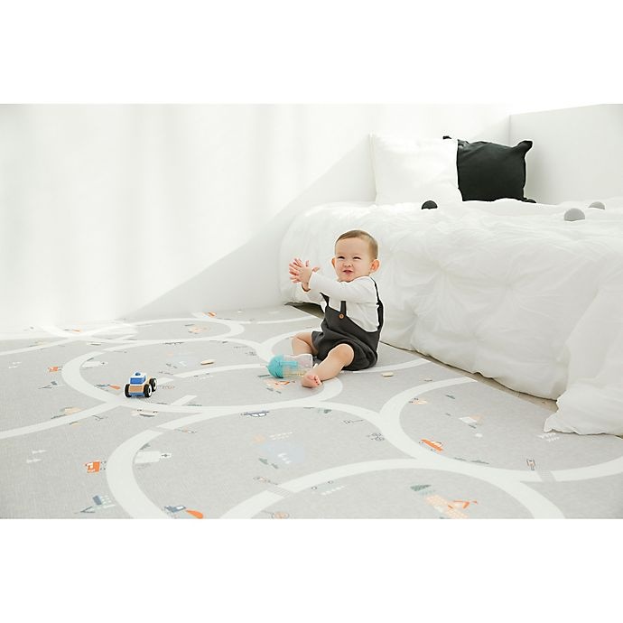 slide 3 of 10, BABY CARE Tiny Ville Play Mat - Grey, 1 ct