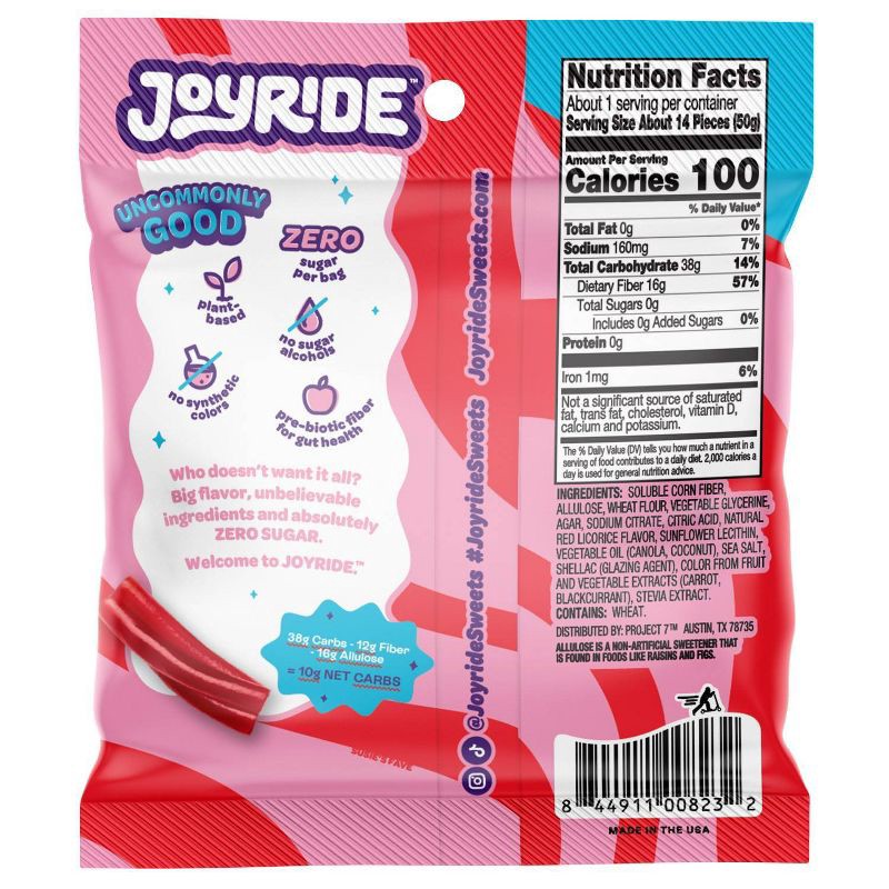 slide 2 of 3, Project 7 Joyride Zero Sugar Original Licorice - 1.8oz, 1.8 oz