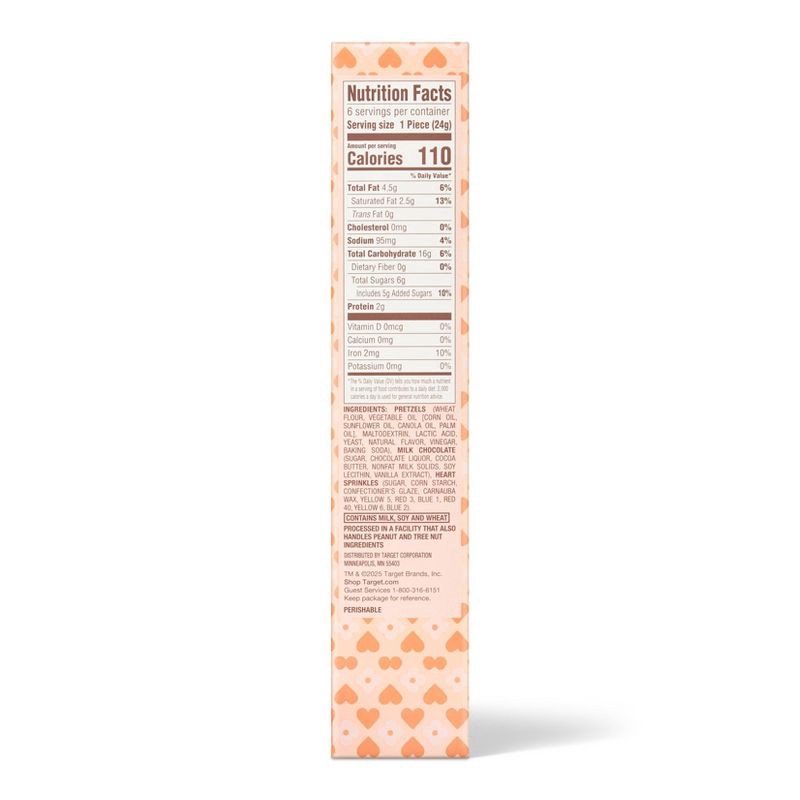 slide 2 of 3, Valentine's Milk Chocolate and Sprinkles Dipped Pretzel Rods - 5.1oz - Favorite Day™, 5.1 oz