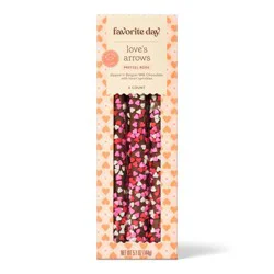 Valentine's Milk Chocolate and Sprinkles Dipped Pretzel Rods - 5.1oz - Favorite Day™