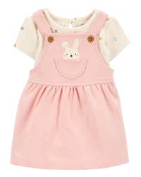 Carter's Baby 2-Piece Bunny Bodysuit & Jumper Set - Pink Pink 24M