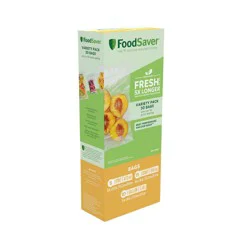 FoodSaver Vacuum Sealer Bags 30 ct Variety Pack: Plastic, Green, 6" Width, Vacuum Seal Storage for Food
