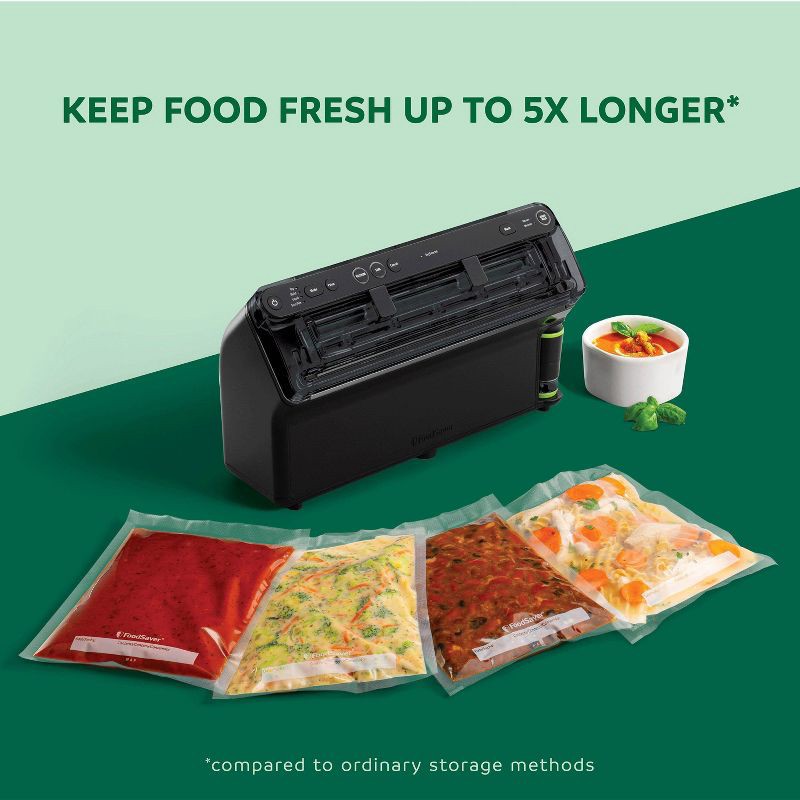 slide 2 of 11, FoodSaver Elite All-in-One Liquid Plus Vacuum Sealer with Bags and Roll Black, 1 ct