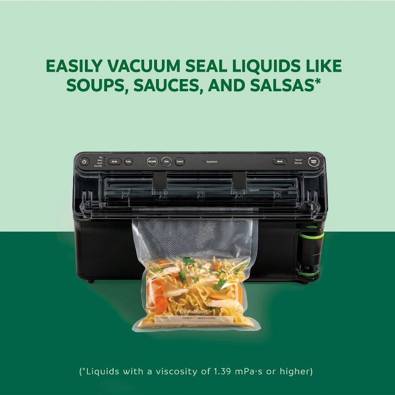 slide 3 of 11, FoodSaver Elite All-in-One Liquid Plus Vacuum Sealer with Bags and Roll Black, 1 ct