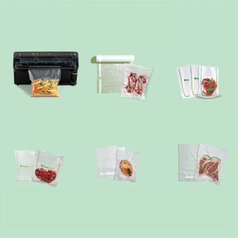slide 7 of 11, FoodSaver Elite All-in-One Liquid Plus Vacuum Sealer with Bags and Roll Black, 1 ct