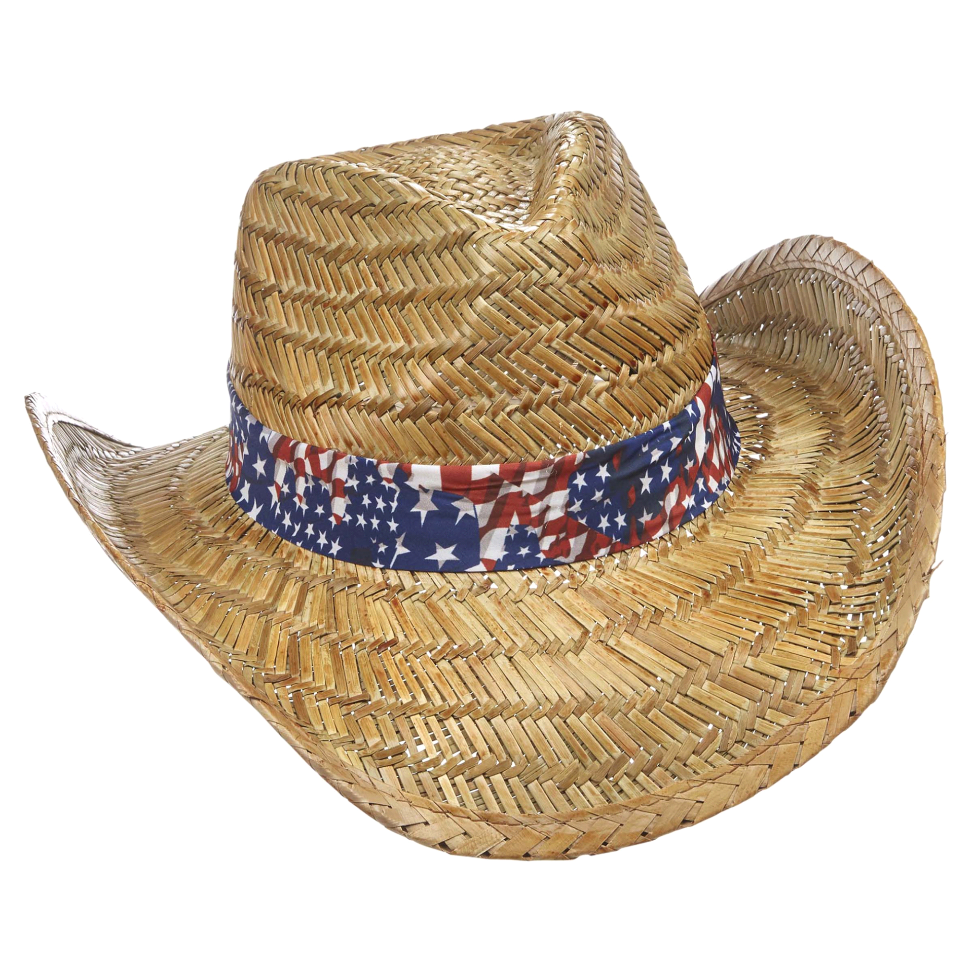 slide 1 of 1, Outdoor Cap American Flag Band Cowboy Hat, 1 ct