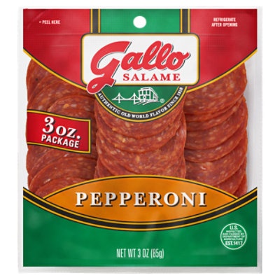 slide 1 of 4, Gallo Pepperoni Pizza Style, 1 ct
