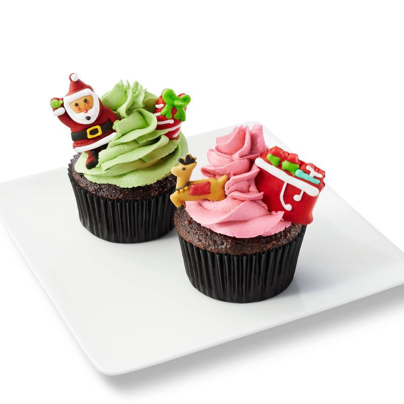 slide 2 of 3, Holiday Santa's Sleigh with Reindeer Icing Decorations - 10ct/1oz - Favorite Day™, 10 ct; 1 oz