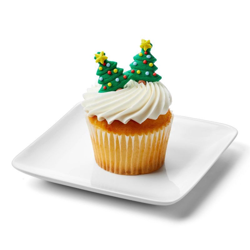 slide 2 of 3, Holiday Christmas Tree Icing Decorations - 12ct/0.8oz - Favorite Day™, 12 ct, 0.8 oz