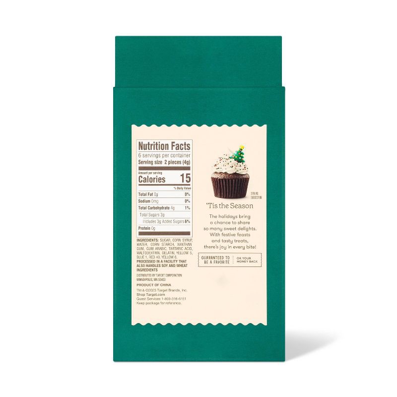 slide 3 of 3, Holiday Christmas Tree Icing Decorations - 12ct/0.8oz - Favorite Day™, 12 ct, 0.8 oz