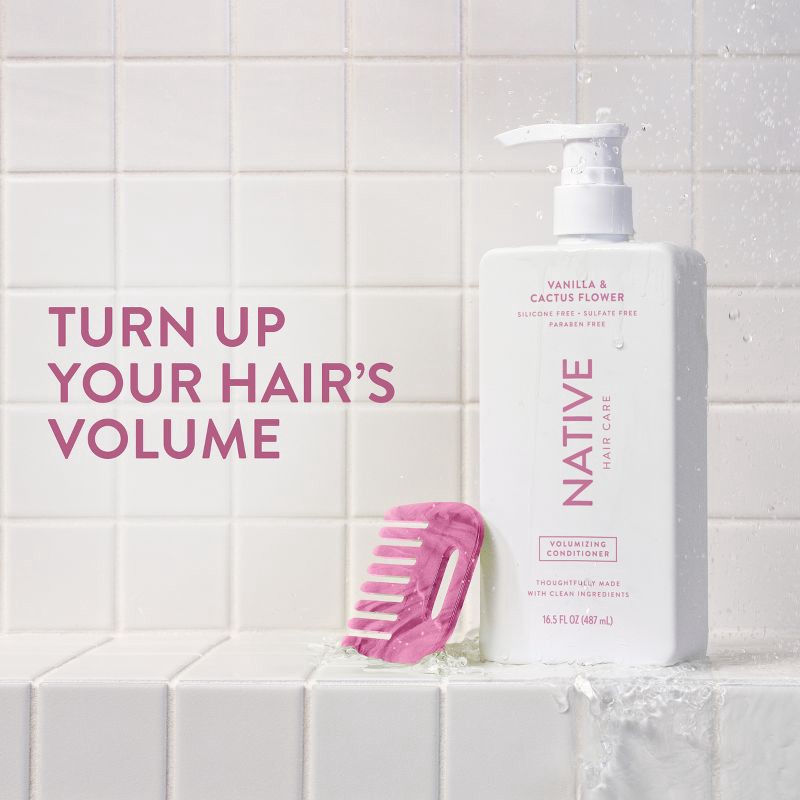 slide 2 of 13, Native Fall Seasonal Vanilla & Cactus Flower Volumizing Conditioner - 16.5 fl oz, 16.5 fl oz