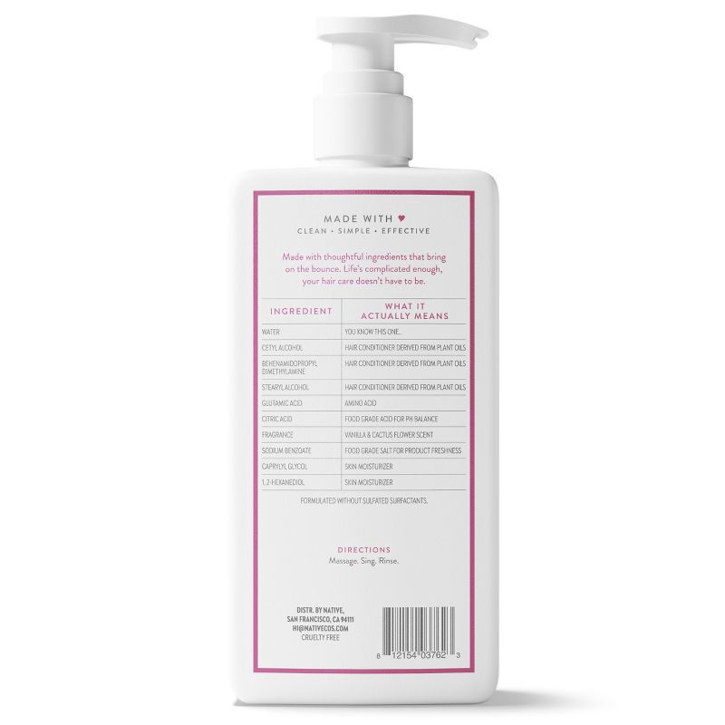 slide 13 of 13, Native Fall Seasonal Vanilla & Cactus Flower Volumizing Conditioner - 16.5 fl oz, 16.5 fl oz