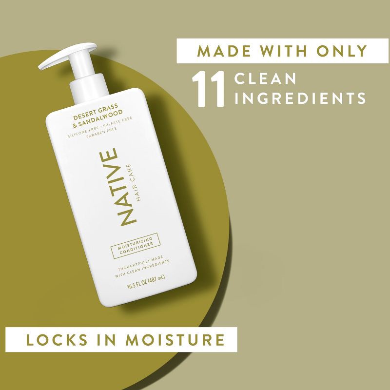 slide 4 of 11, Native Fall Seasonal Desert Grass & Sandalwood Moisturizing Conditioner - 16.5 fl oz, 16.5 fl oz