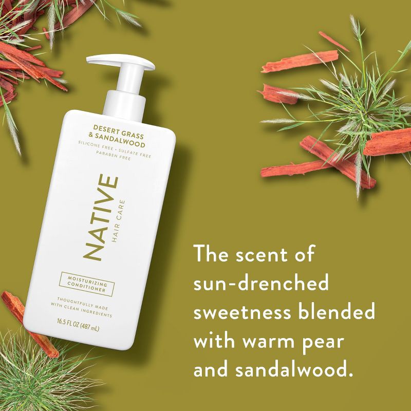 slide 5 of 11, Native Fall Seasonal Desert Grass & Sandalwood Moisturizing Conditioner - 16.5 fl oz, 16.5 fl oz