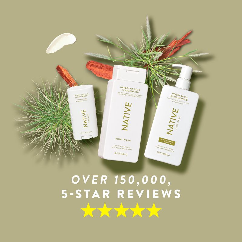 slide 7 of 11, Native Fall Seasonal Desert Grass & Sandalwood Moisturizing Shampoo - 16.5 fl oz, 16.5 fl oz