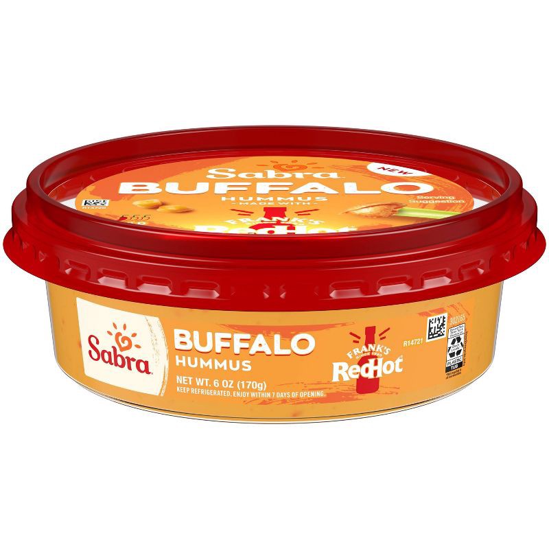 slide 2 of 6, Sabra Buffalo Hummus - 6oz, 6 oz