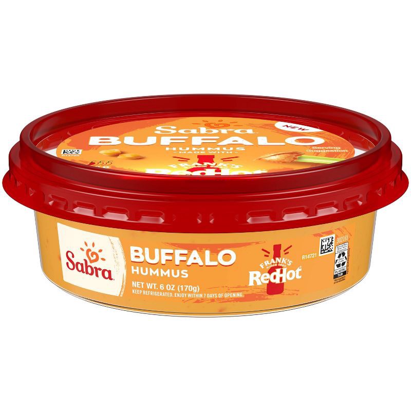 slide 3 of 6, Sabra Buffalo Hummus - 6oz, 6 oz