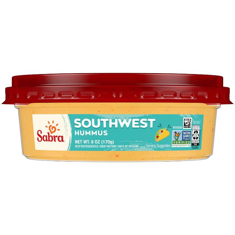 slide 4 of 5, Sabra Southwest Hummus - 6oz, 6 oz