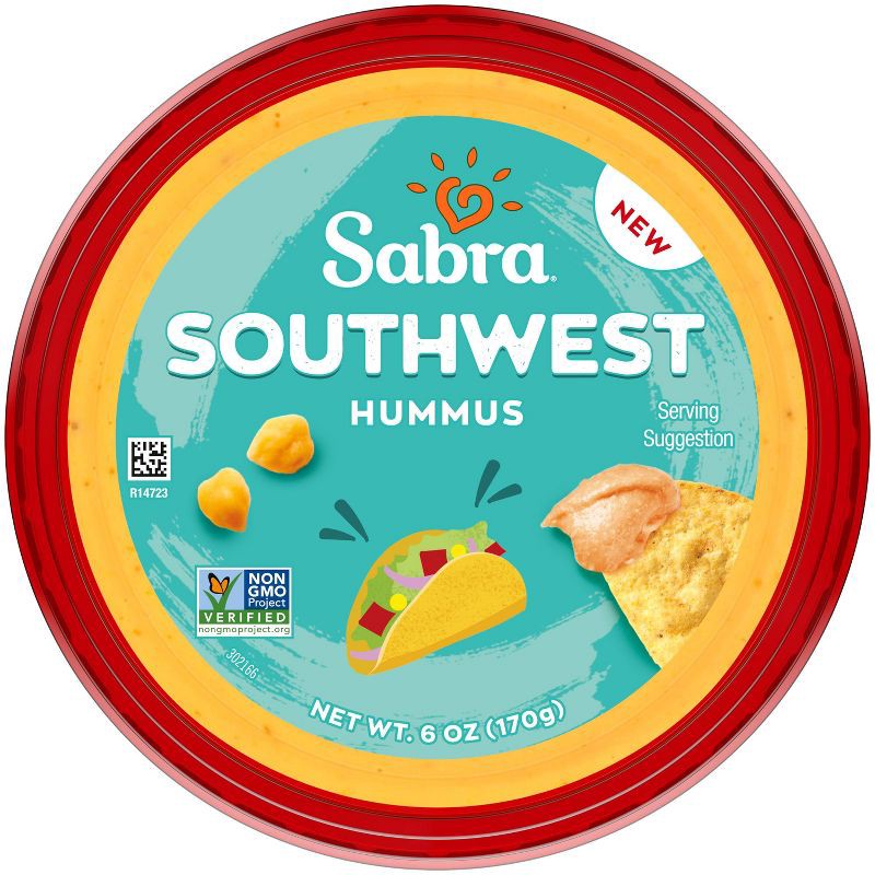 slide 1 of 5, Sabra Southwest Hummus - 6oz, 6 oz