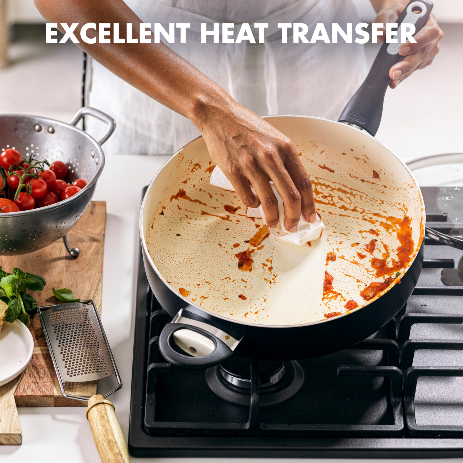 slide 8 of 8, GreenPan Diamond Rio Ceramic Sauté Pan, 5 qt