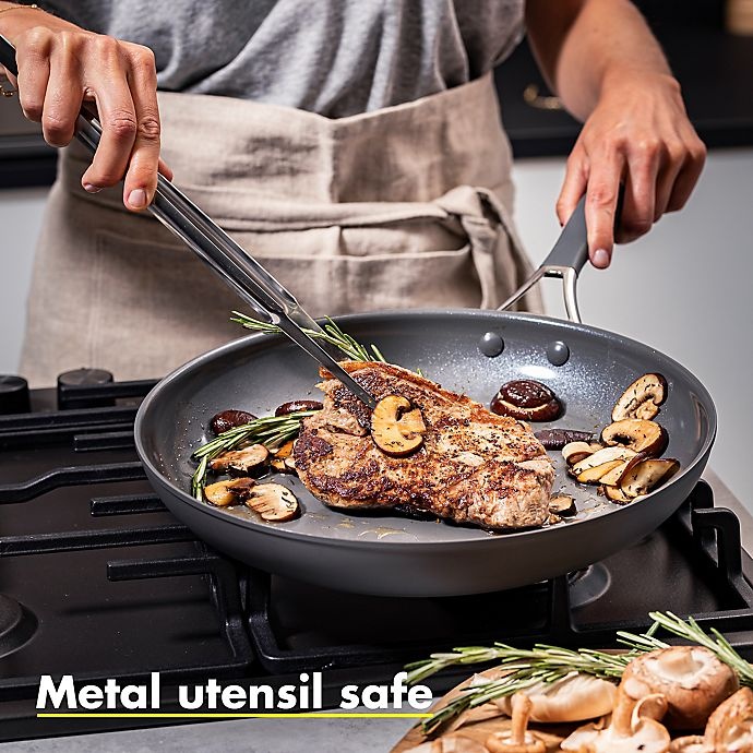 slide 6 of 6, GreenPan York Ceramic Nonstick Hard-Anodized Aluminum Covered Fry Pan, 10 in