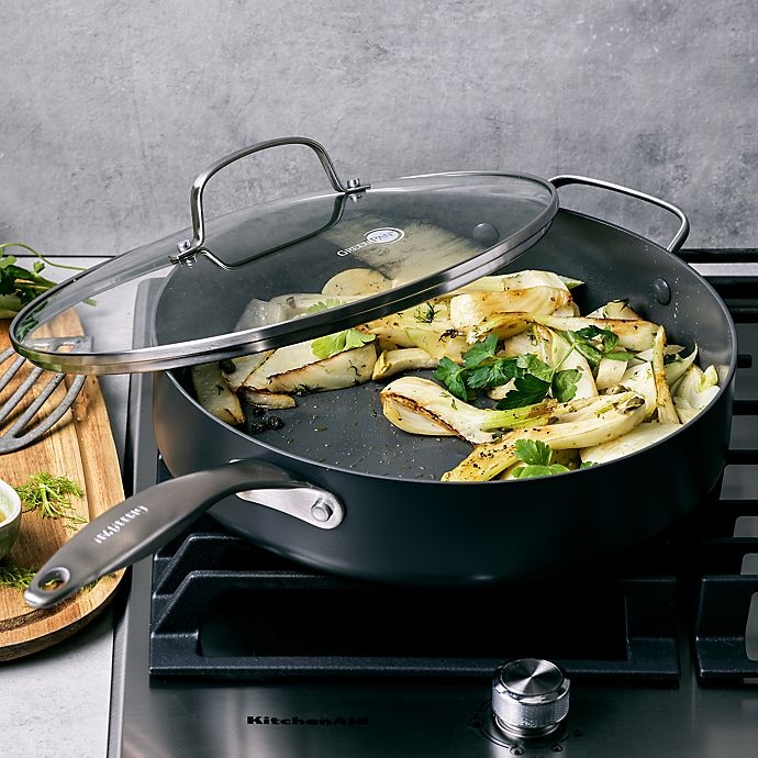 slide 4 of 7, GreenPan Canterbury Nonstick Hard-Anodized Aluminum Covered Saute Pan, 5 qt