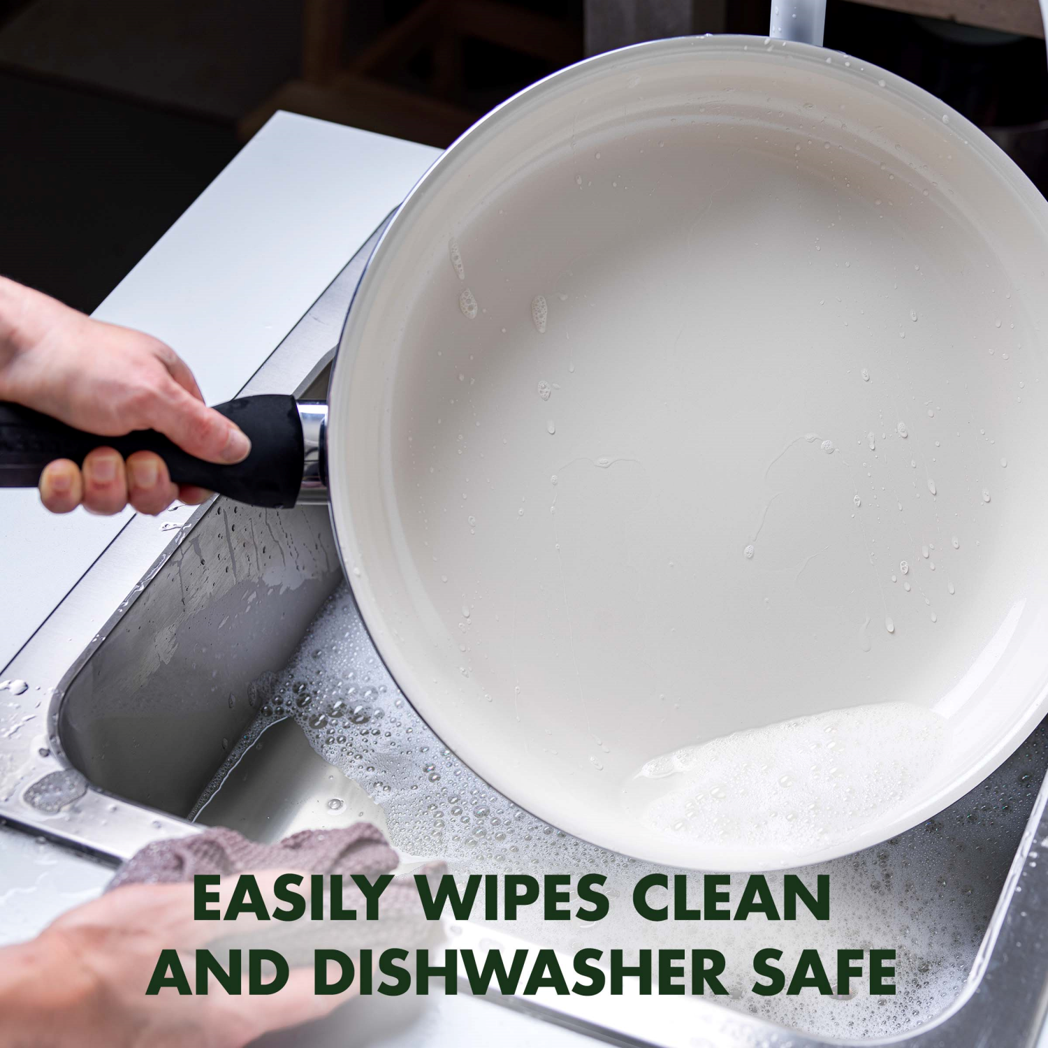 slide 6 of 8, GreenPan Black Rio Collection Ceramic Nonstick Frypan Set 7 Inch + 9.5 Inch + 11 Inch 3 Pieces 1 ea, 1 ct