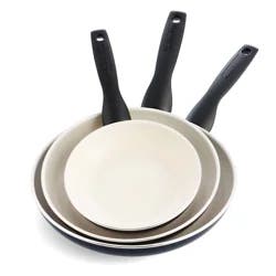GreenPan Black Rio Collection Ceramic Nonstick Frypan Set 7 Inch + 9.5 Inch + 11 Inch 3 Pieces 1 ea