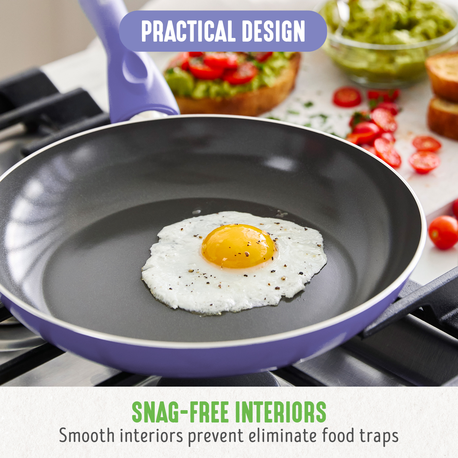 slide 6 of 8, GreenLife Essentials 8" Ceramic Nonstick Aluminum Frying Pan - Veri Peri, 8 in