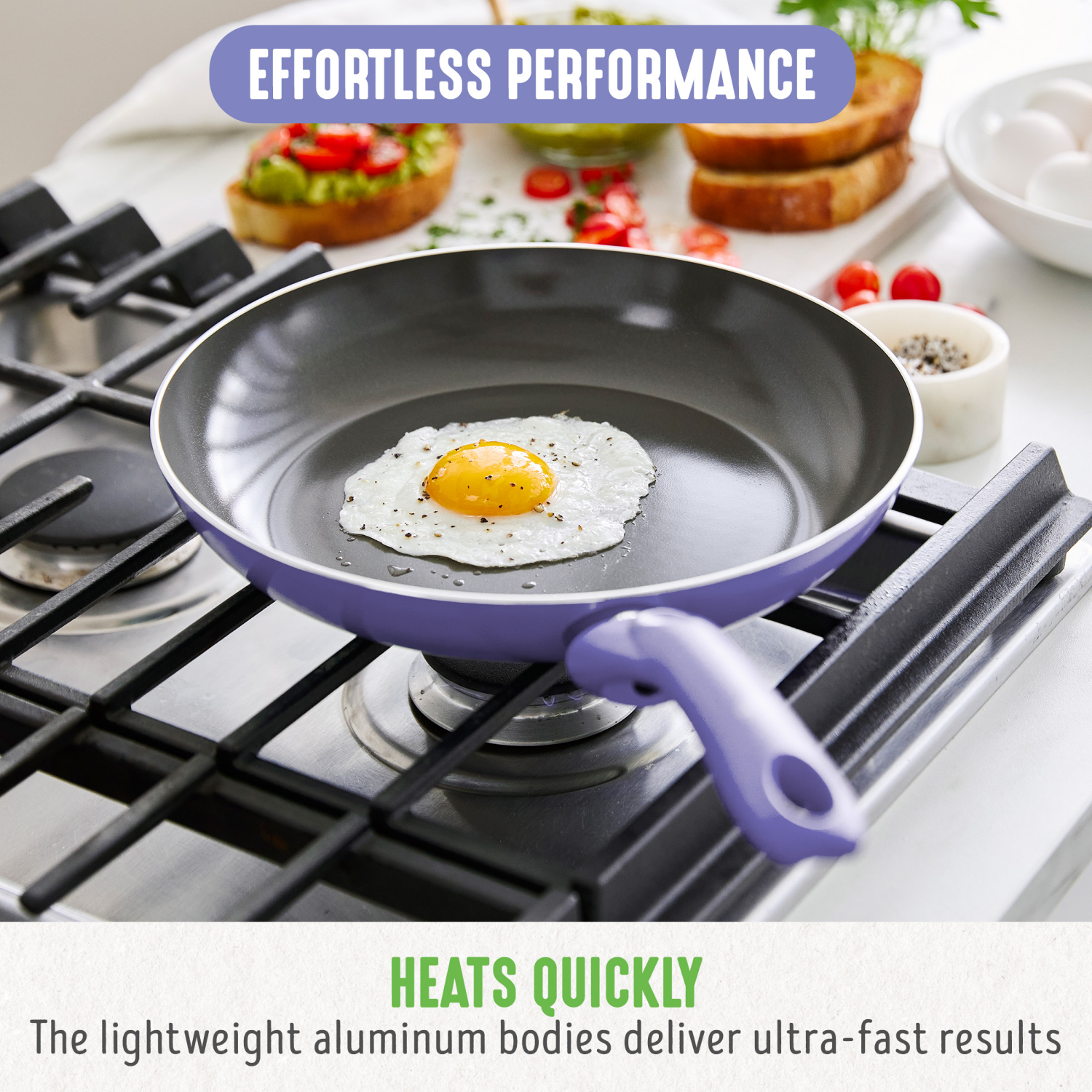 slide 8 of 8, GreenLife Essentials 8" Ceramic Nonstick Aluminum Frying Pan - Veri Peri, 8 in