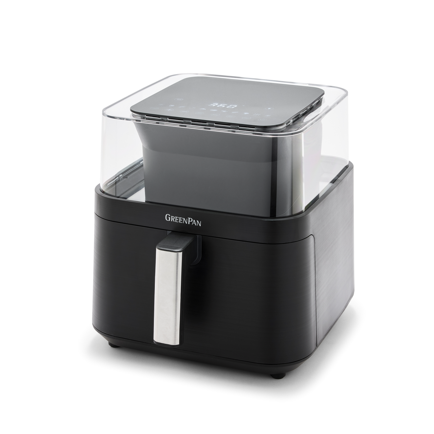 slide 1 of 1, GREEN PAN Greenpan Bistro 7qt Clear View Air Fryer, 7 qt