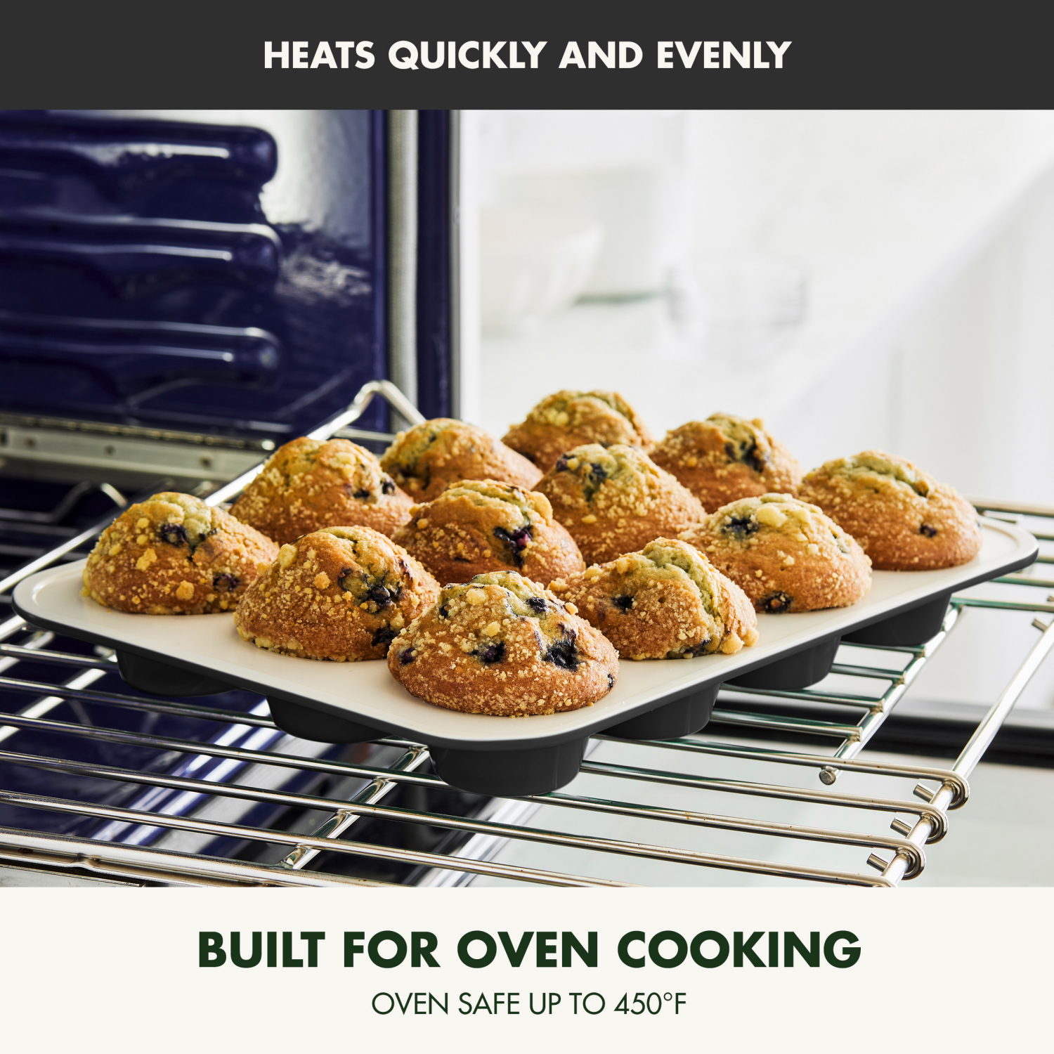 slide 6 of 8, GreenPan 12 Cup Healthy Ceramic Non-Stick Muffin Tin, 1 ct